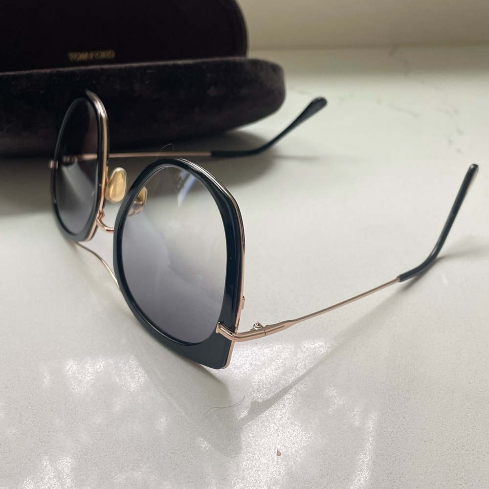 Tom Ford Black and Gold Sunglasses